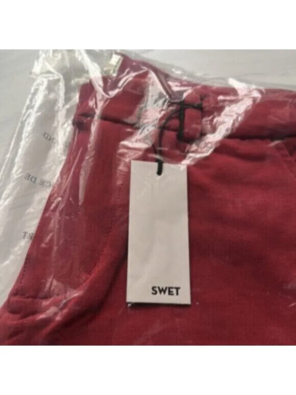 NWT Swet Tailor Men's Red Everyday Chino Short Size 28